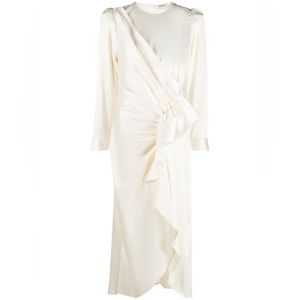 Sandro- satin Memphis cream dress